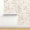 Elegant Meadow Wildflowers Hand-Painted Neutral Botanical Feminine Earth Tone Garden Custom Removable Wallpaper by Spoonflower Peel & Stick Wallpaper 2FT Wide